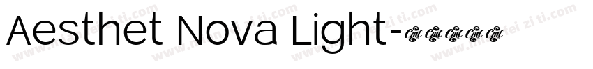 Aesthet Nova Light字体转换